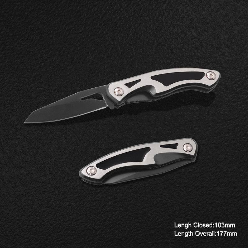Folding Knife with Stainless Steel Handle (#3956)