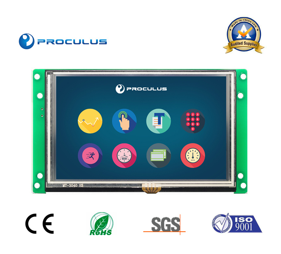 High Defination, 5'' 800*480 TFT LCD for Engineering Machinery