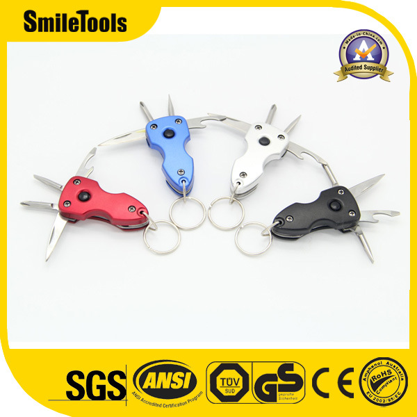 Stainless Steel Mutifunctional Key Chain Small Swiss Pocket Knife