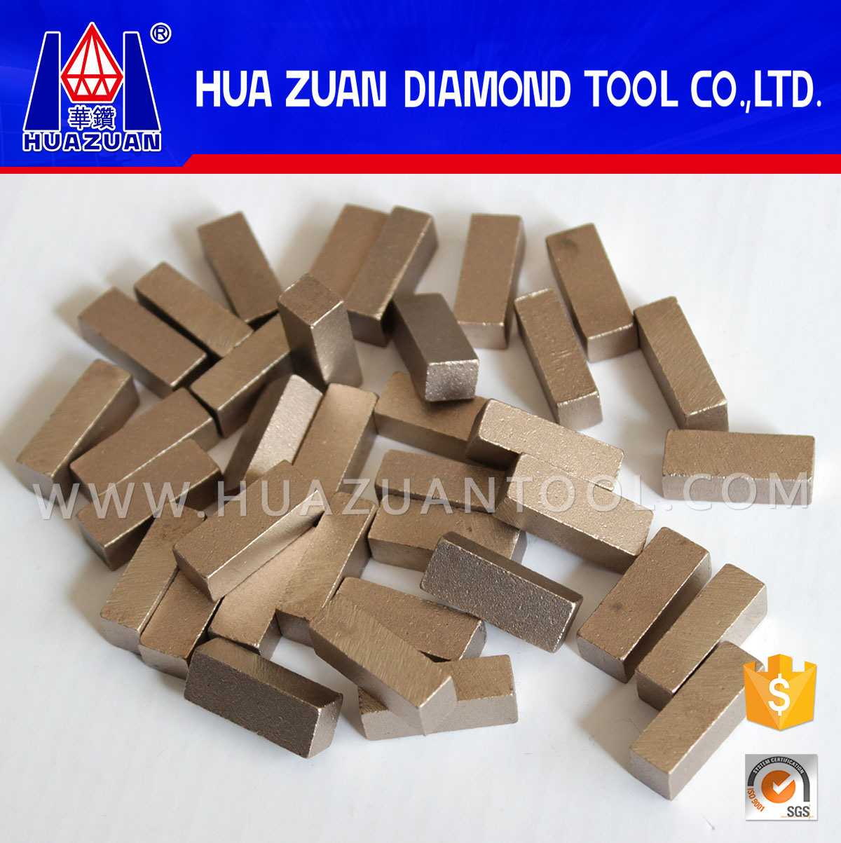 High Efficiency 1 Meter Diamond Segments for Cutting Marble