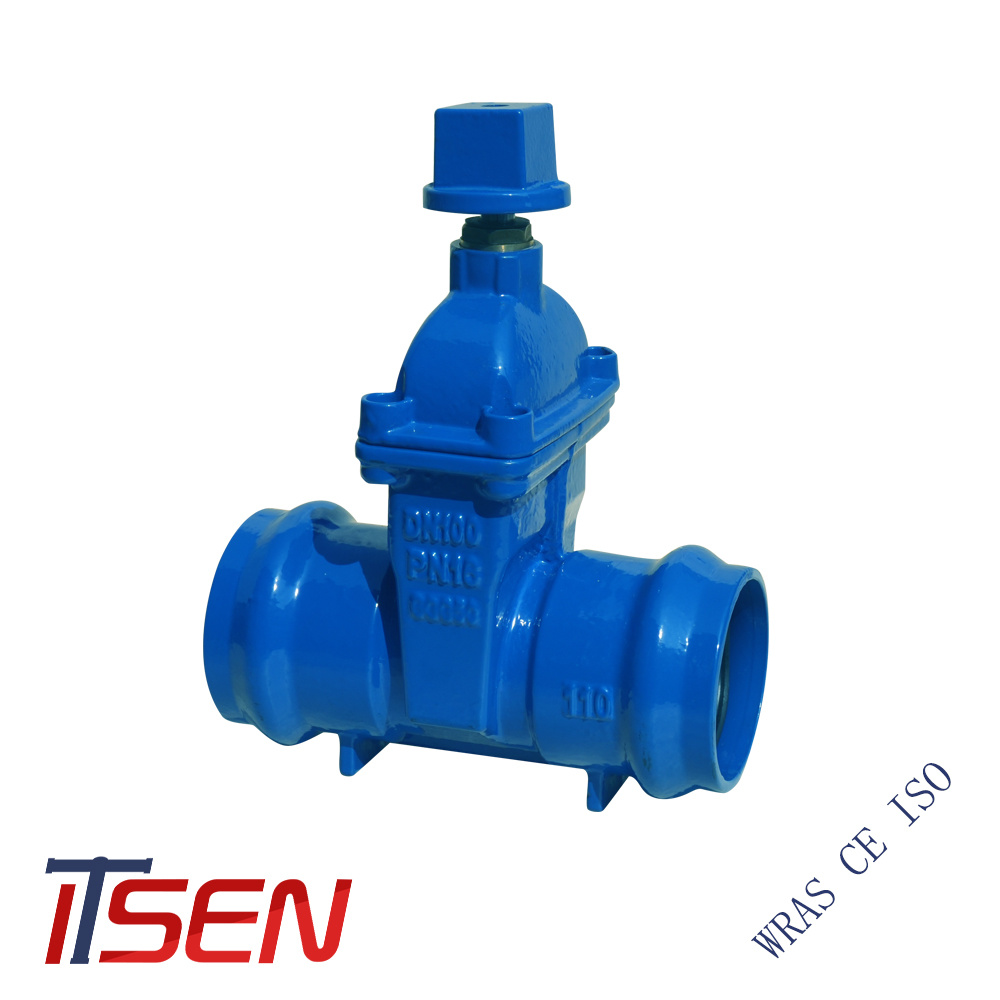 DIN3352 F5 Cast Iron Dn110 Gate Valve with Socket End