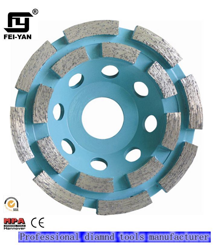 Segment Type Double Row Cup Wheel for Granite Grinding
