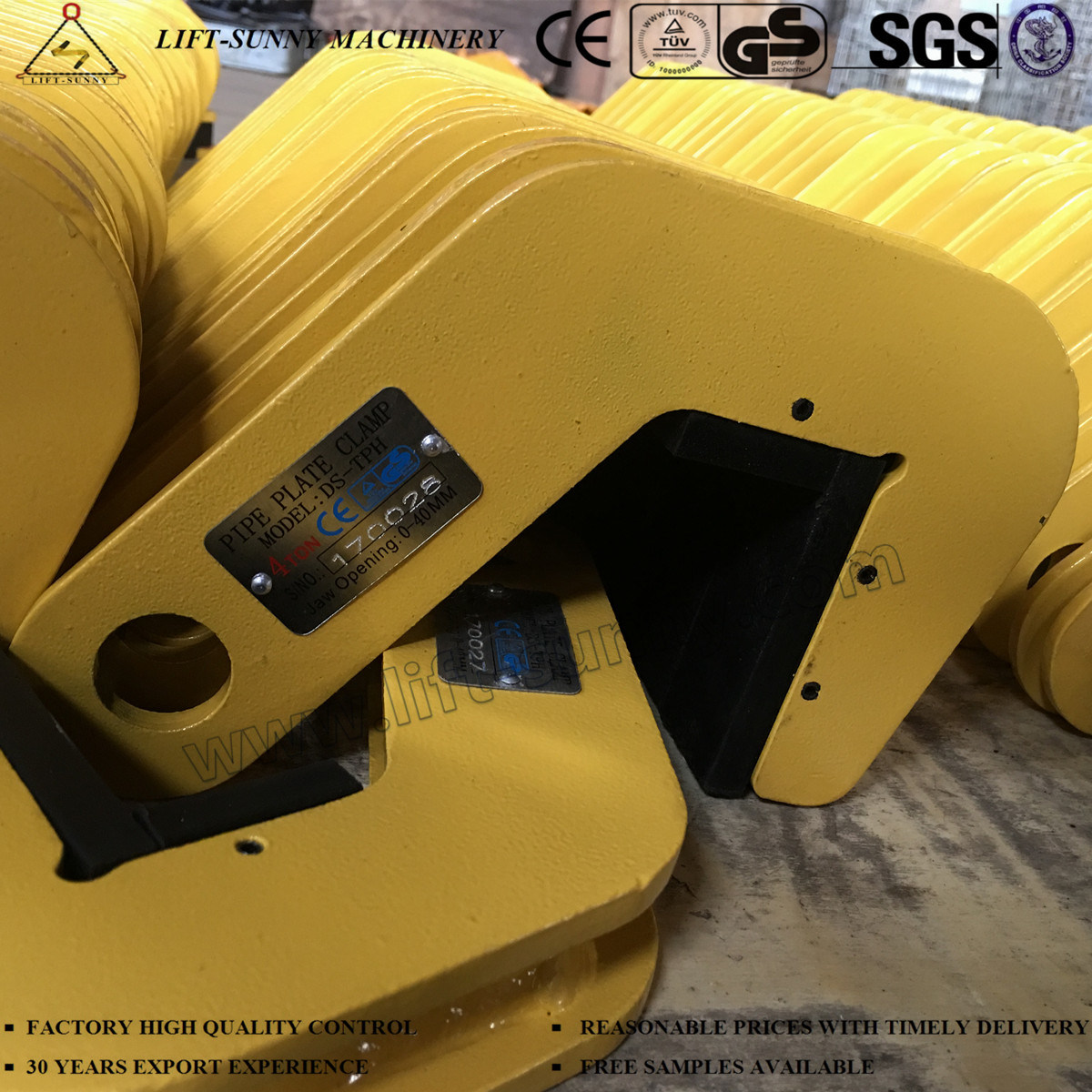 Tph Pipe Plate Lifting Clamps for Lifting Steel/Cement Pipe