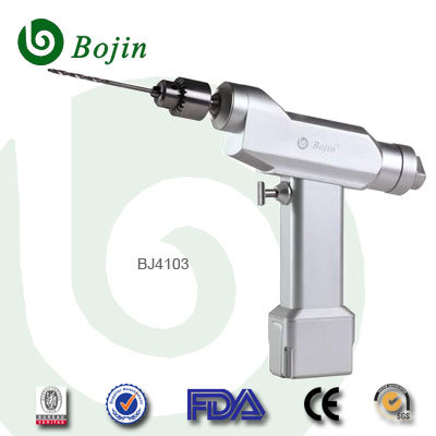 Orthopedic Silver Battery Operated Canulate Bone Drill (BJ4103)