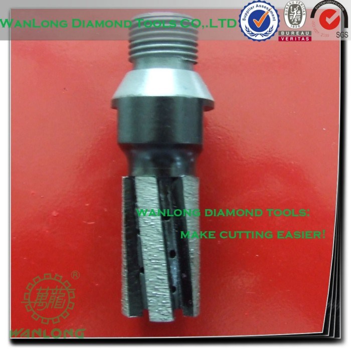Diamond Segmented G1/2 Inch Drilling Finger Bit for Stone Milling and Drilling