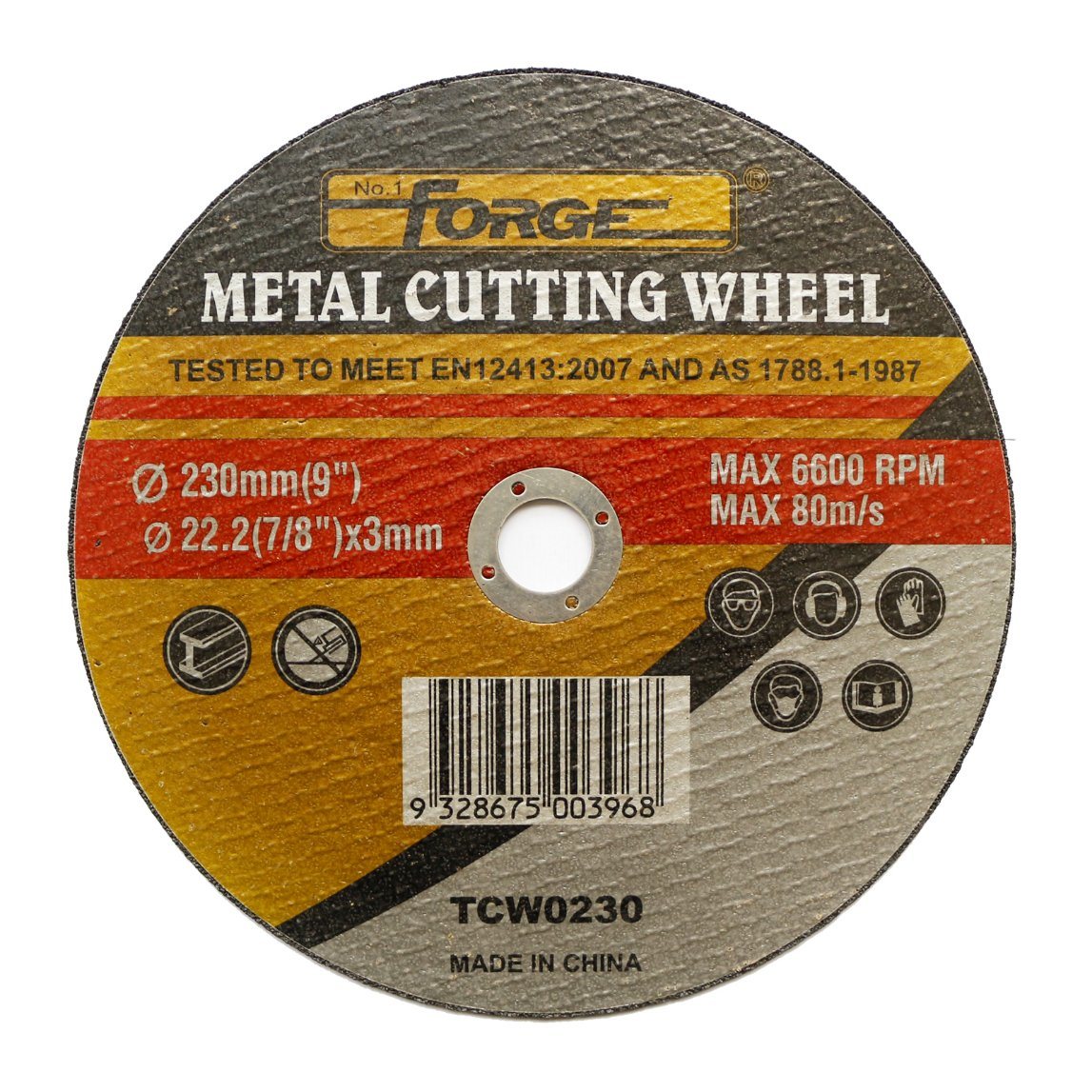 230*3*22.2mm Flat Type Cut-off Disc Cutting Wheel for Metal
