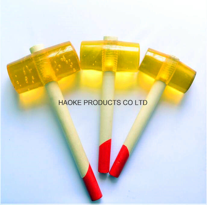 Transparent Rubber Mallet with Wooden Handle Rha-3