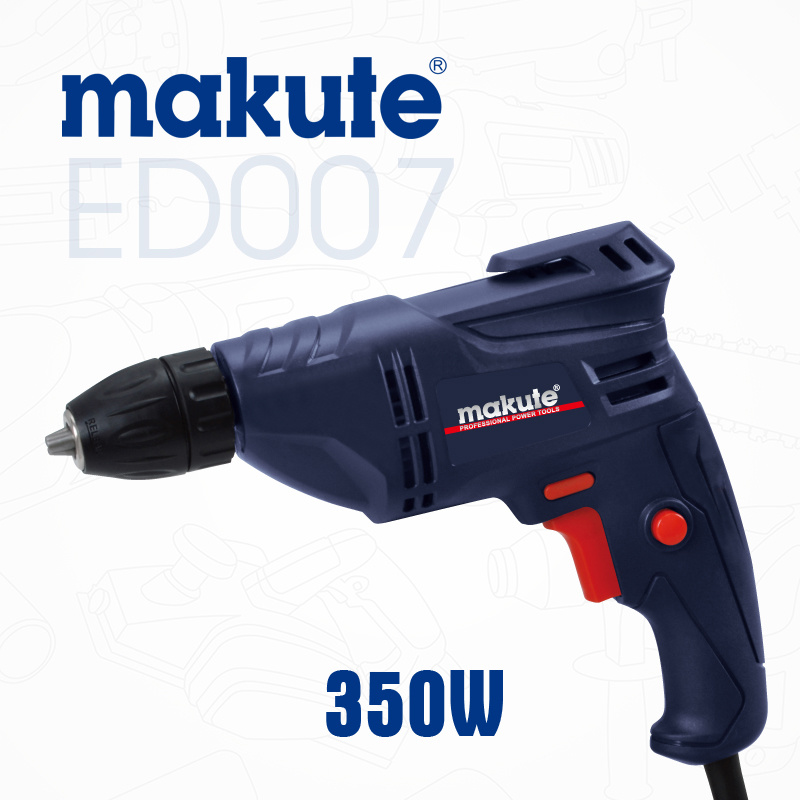 Makute 10mm 350W Professional Electric Drill with Colour Box Packing (ED007)