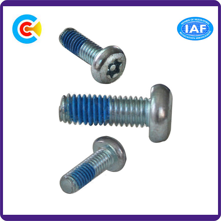 Carbon Steel Flower Pan Head Screw with Column for Building