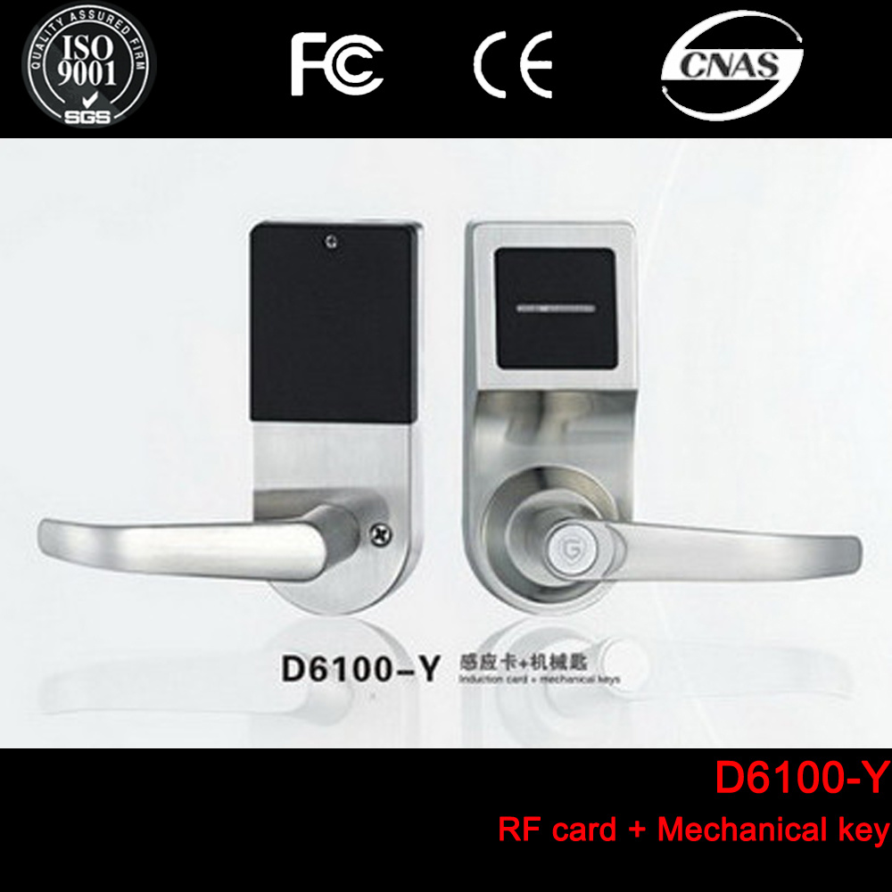 Electronic Single Latch RFID Card Digital Smart Hotel Door Locks