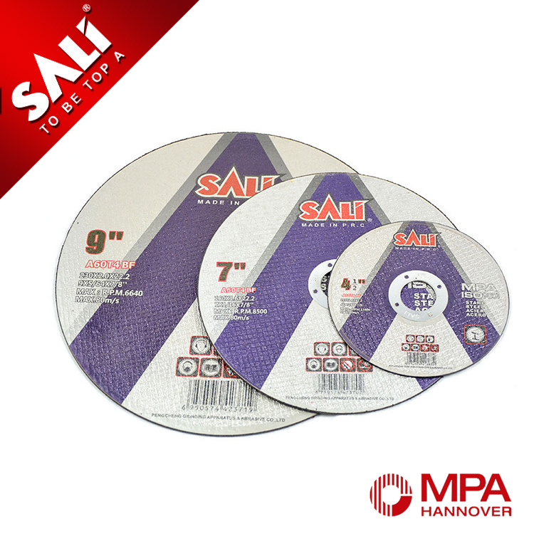Sali Brand Tools Abrasive Cutting Disc Metal with All Sizes