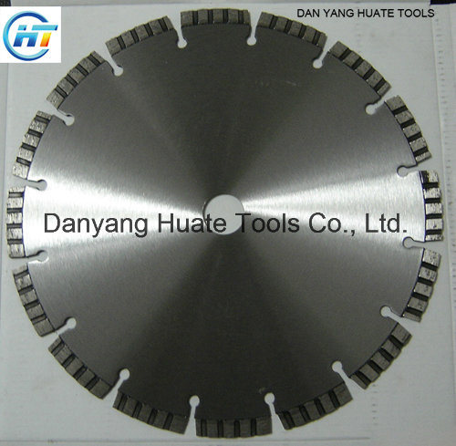 Turbo Segmented Diamond Saw Blade with Reinforced Center for Cutting Granite