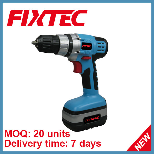 Fixtec 12V 10mm Cordless Drill/Driver with Two Ni-CD Battery (FCD01201)