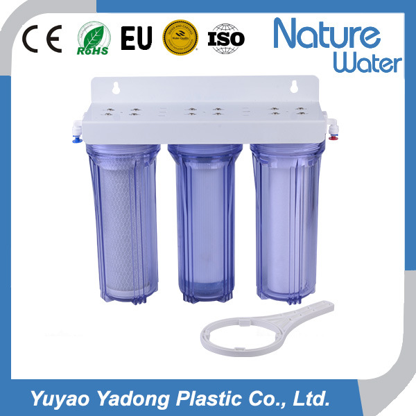 3 Stage Water Filter for 3 Clear Housing