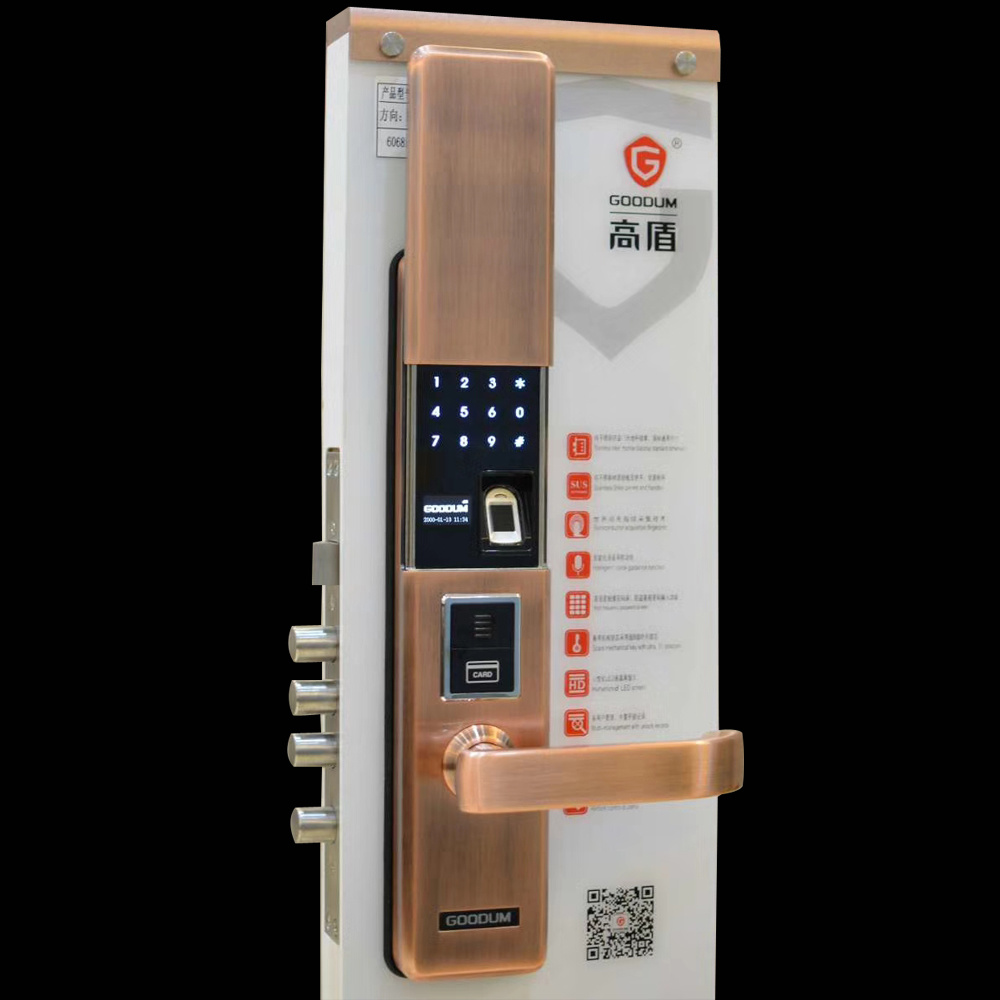 Safe Digital Outdoor Touch Screen Password Biometric Fingerprint Door Lock
