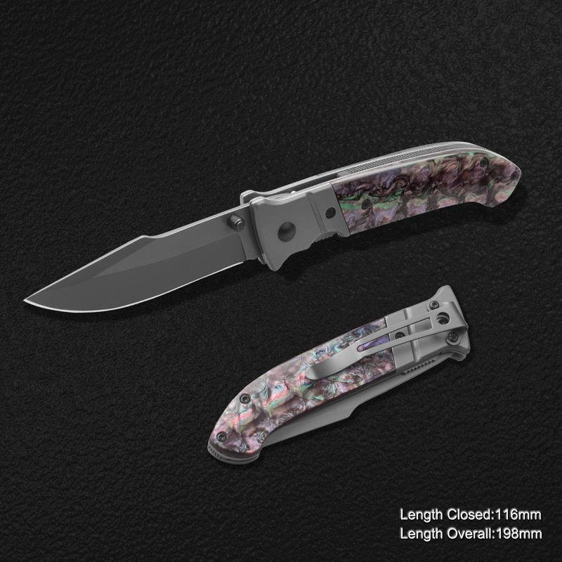 Folding Knife with Resin Handle (#31030-814)