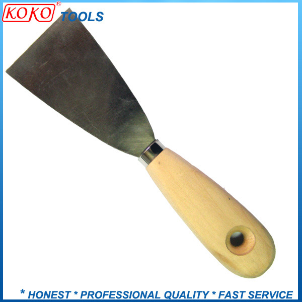 Normal 95mm Wooden Handle Carbon Steel Putty Knife