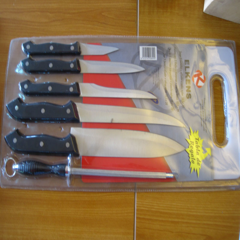 Stainless Steel Kitchen Knives 7PCS Set No. Kns-7b02