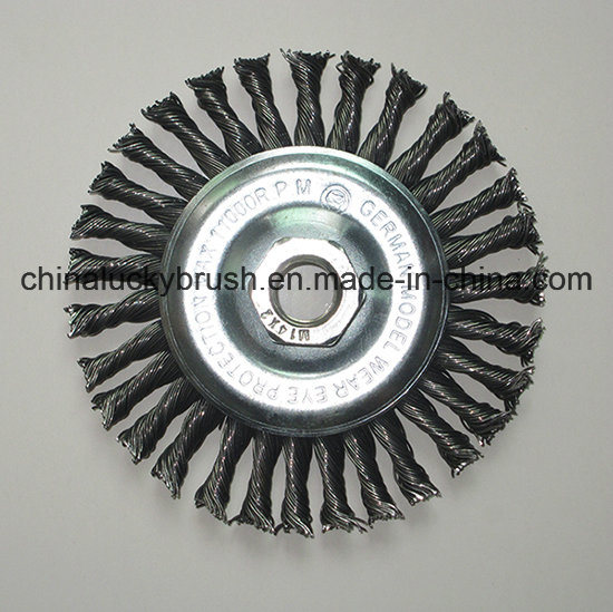 4inch Steel Wire Knotted Wheel Brush with M14X2 (YY-641)