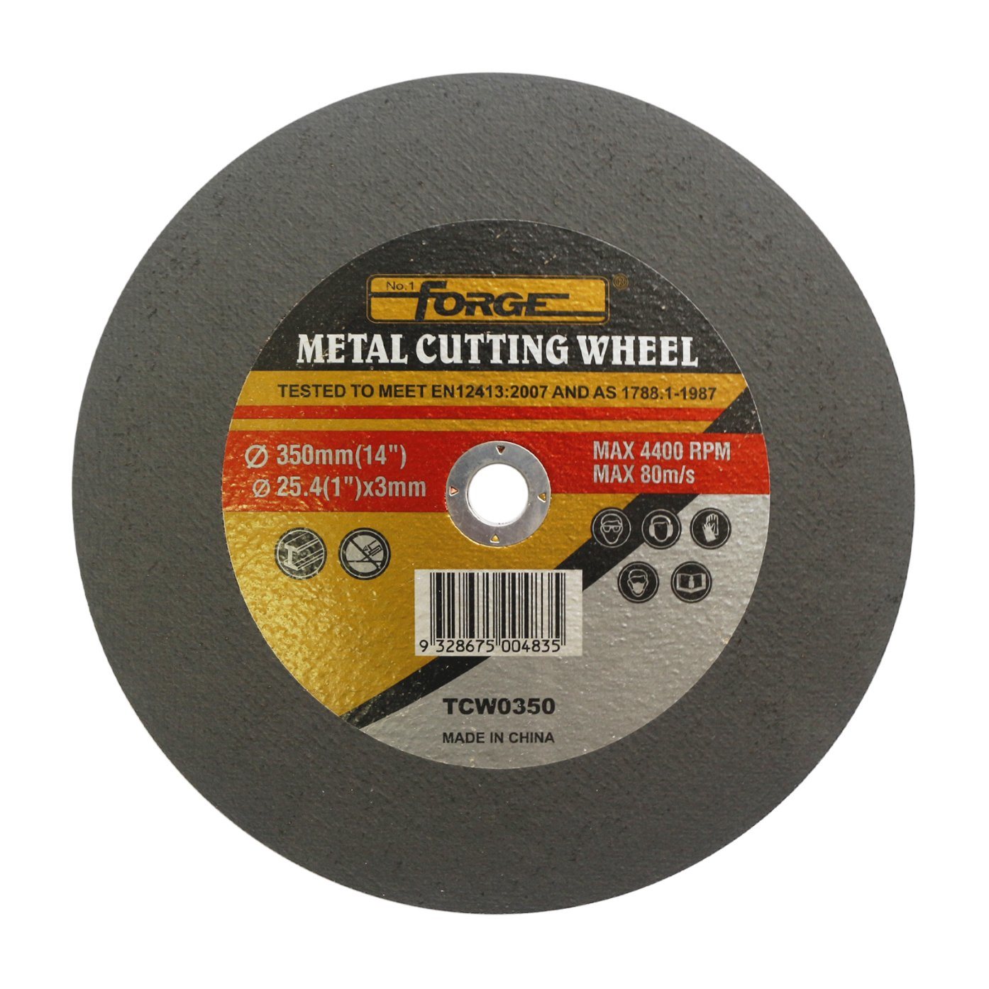 350*3*25.4mm Flat Type Cut-off Disc Cutting Wheel for Metal