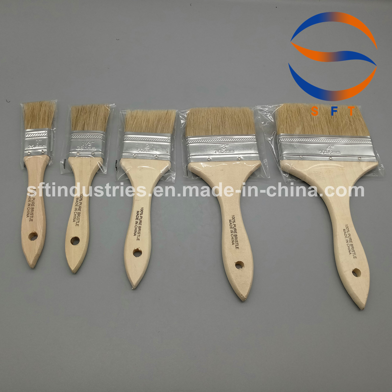 2'' 2.5'' 3'' 3.5''4'' Wooden Handle Paint Brush for FRP