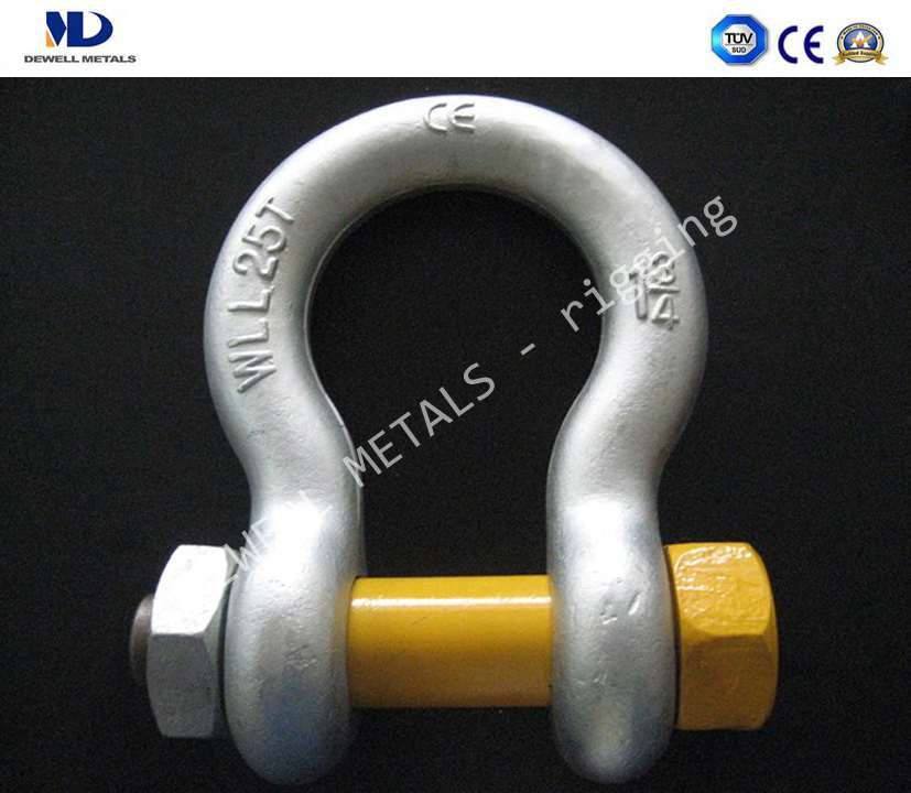 Us Federal Specfication Drop Forged G2130 Bow Shackle with Safety Pin