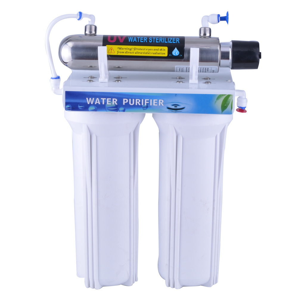 Double Filtration Water Filter with UV Light