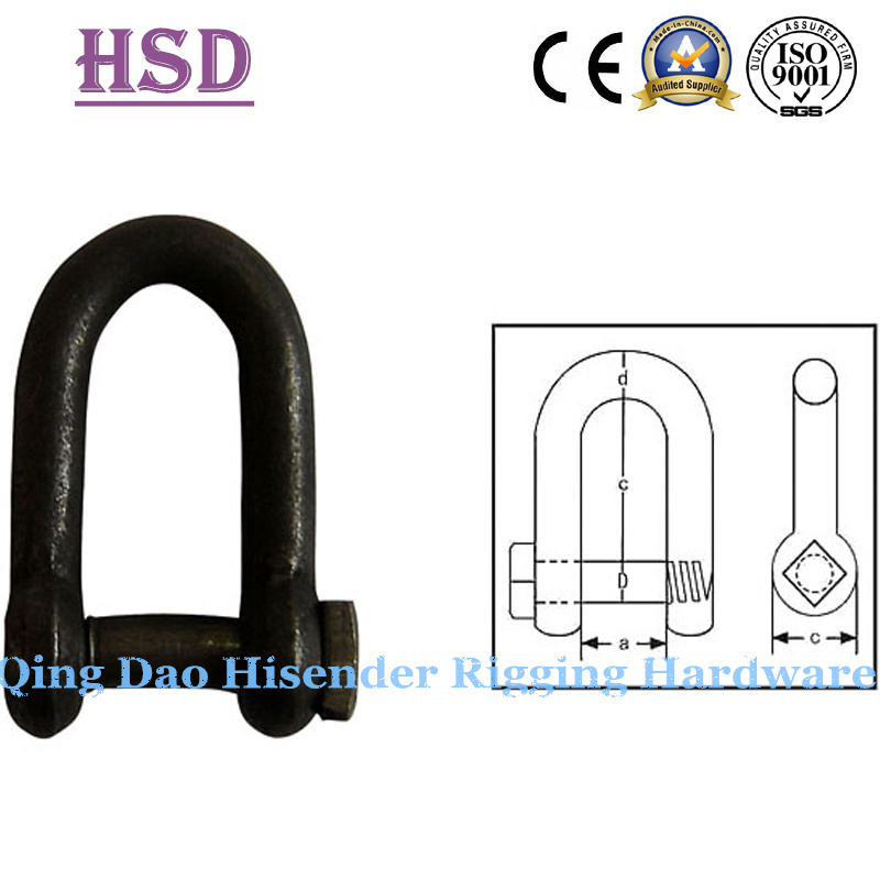 European D Type Trawling Shackle, Bow Type, JIS D Type, Us Type, Anchor Shackle, Fastener, Rigging, Anchor Shackle, Maine Hardware