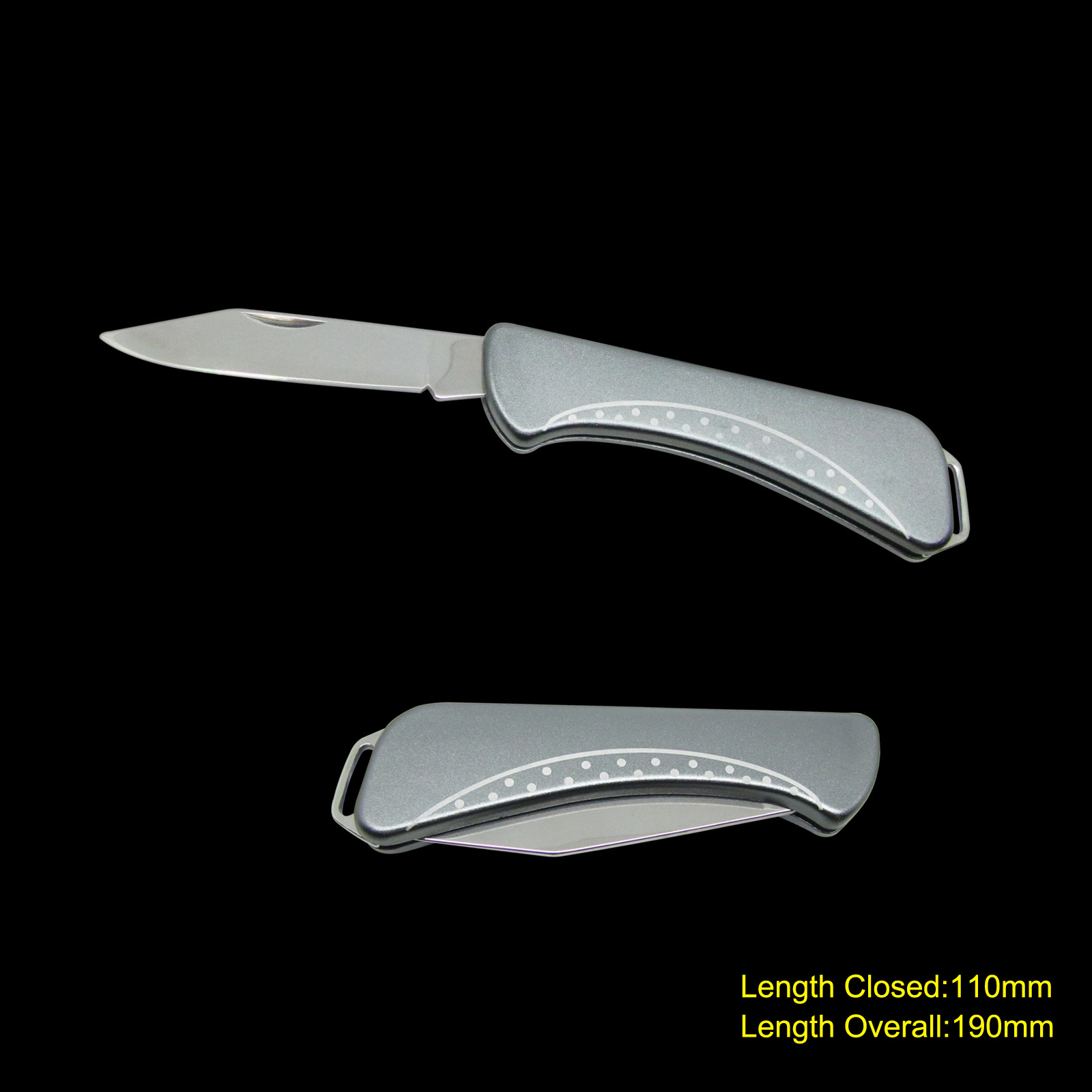 Folding Knife with Anodized Aluminum Handle (#3633)