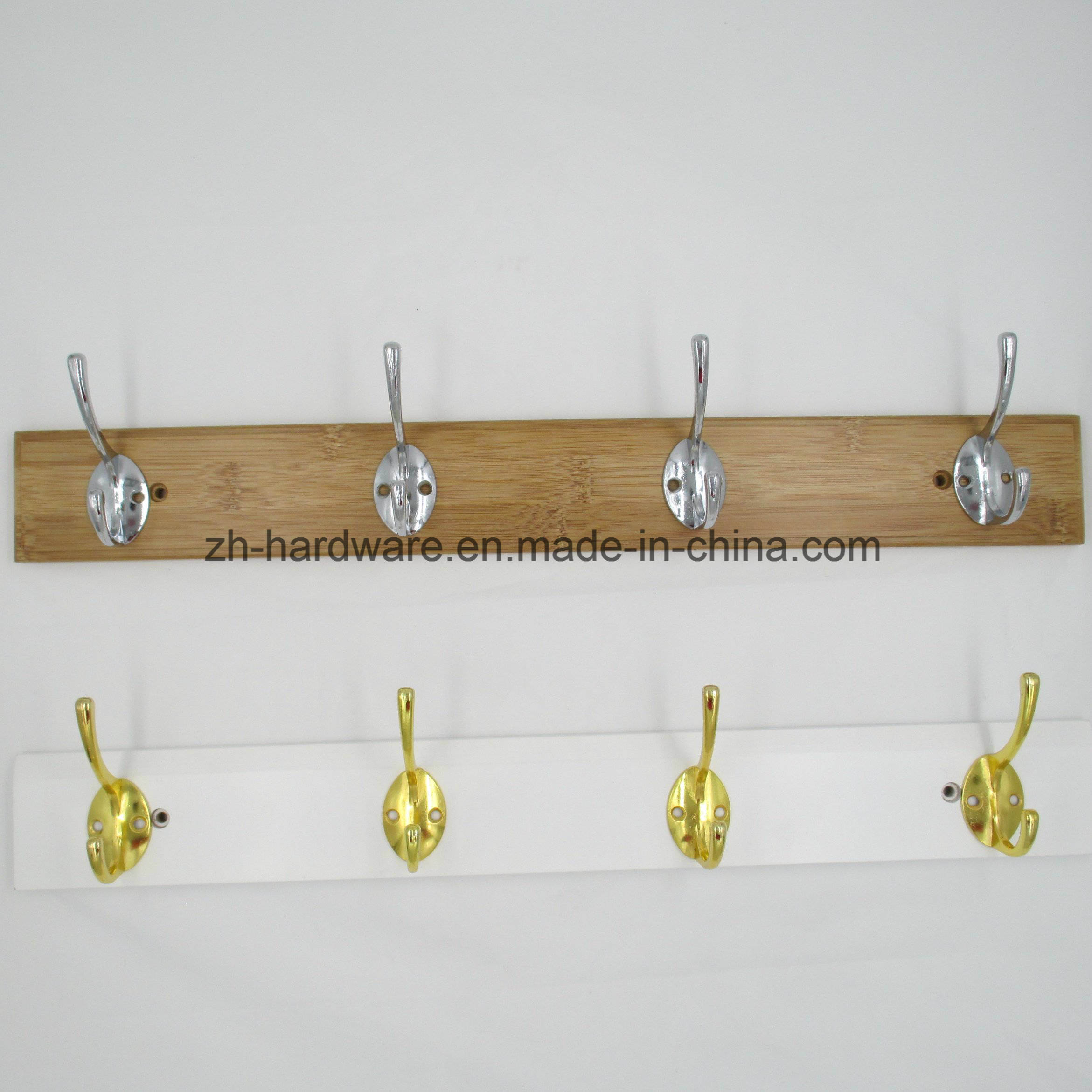 High-Grade Beautiful Clothes Hook Wooden & Metal Board Hook (ZH-7002)