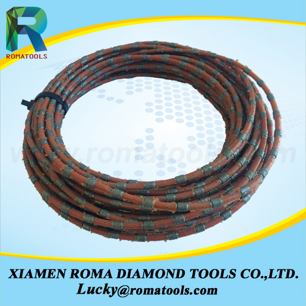Rubber+Spring Diamond Wire Saw for Concrete and Reinforced Concrete Cutting