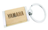 Best-Seller Custom Metal and Wood Key Chain with Laser Engraved Logo