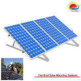Folded Tripod Tilt Aluminum Solar Flat Roof Mounting Brackets (MD0142)