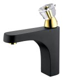 Luxury Single Handle Marble Brass Bathroom Basin Mixer Faucet (ZF-GI-B100)