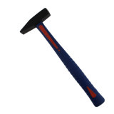 German Type Machinist Hammer with Double Color TPR Fiberglass Handle