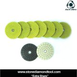 4 Inch Granite Spiral Diamond Flexible Resin Wet Polishing Pads
