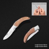 Folding Knife with Wooden Handle (#3967)