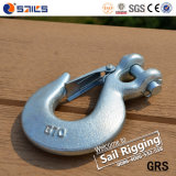 H331 Steel Drop Forged Galvanized Clevis Slip Hook with Latch