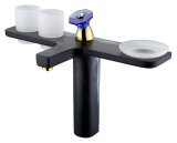 Luxury Single Handle Marble Brass Bathroom Basin Mixer Faucet (ZF-FL-B2000-S)