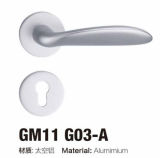 Good Quality Simple Design Aluminium Rosette Door Handle Lock (G11 G03 /G22 G03)