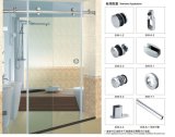 Glass Single Sliding Door Hardware B009 Use for Bathroom