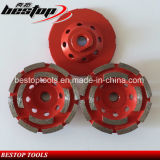 Red Medium Bond Segmented Cup Wheel