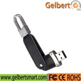 Factory Price Leather Swivel USB Flash Drive Computer Accessory