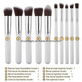 10 PCS Silver/Golden Makeup Brush Set Cosmetics Foundation Blending Blush Makeup Tool Powder Eyeshadow Cosmetic Set