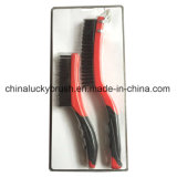 Two Colour Plastic Handle Wire Set Brush with Schleifer (YY-695)