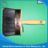 Black Bristle Ceiling Paint Brush with Wooden Handle (THB-002)