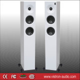 Pair Electronic White Floor Standing Tower Speakers with Bluetooth 3-Way Home Cinema System