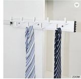 Closet Tie Rack Belt Rack with Belt Hook Wardrobe Accessories Fittings Closet Hardware