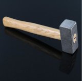 Hand Tools Carbon Steel Forging Stone Hammer with Wooden Handle