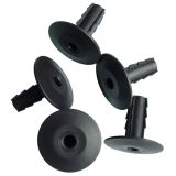 Cable Feedthrough Wall Bushing in Black